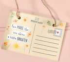 Love and kindness ceramic postcard hanger