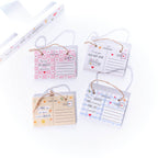 Love and kindness ceramic postcard hanger