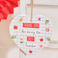 Thank you teacher ceramic hanging decoration