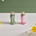 Resin welly boot ornament