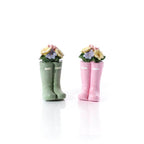 Resin welly boot ornament