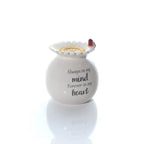 Robin and daisy stoneware wax burner