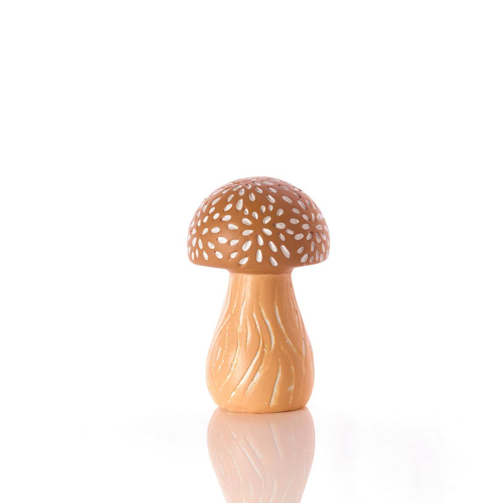 Clay rustic mushroom with speckles ornament (Small)