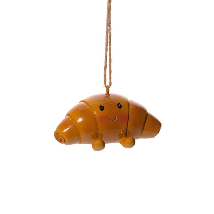 Handcrafted Chloe the croissant hanging dec