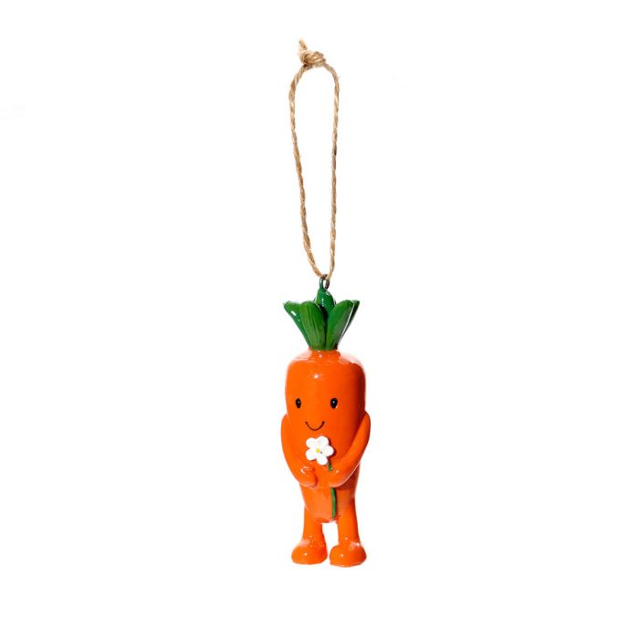 Handcrafted Keith the carrot hanging dec