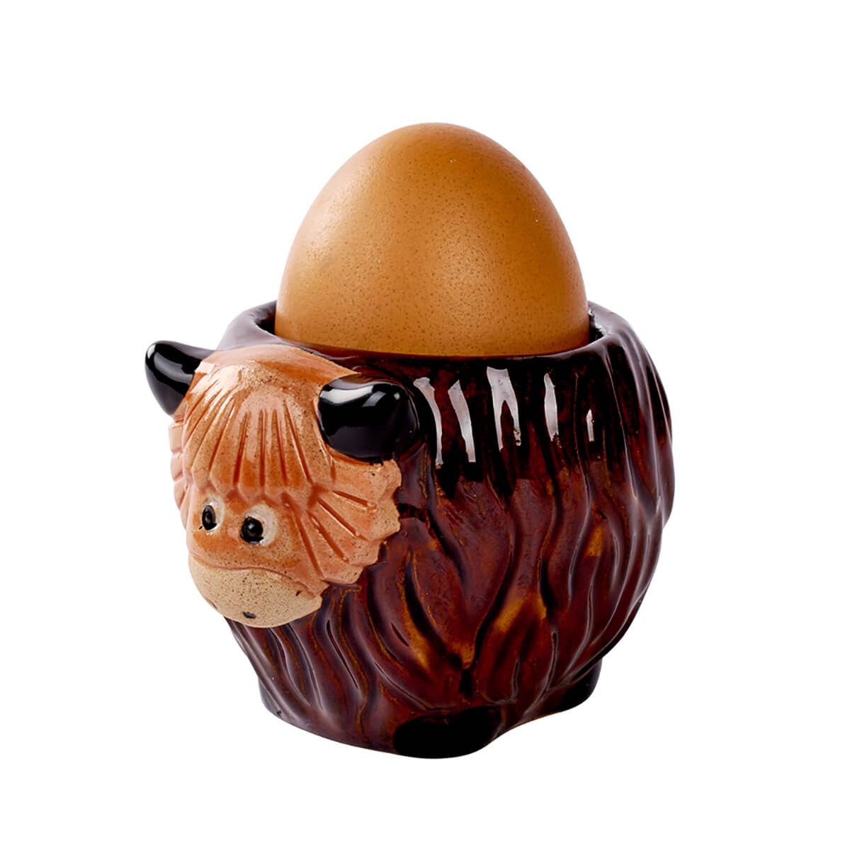 Highland cow egg cup