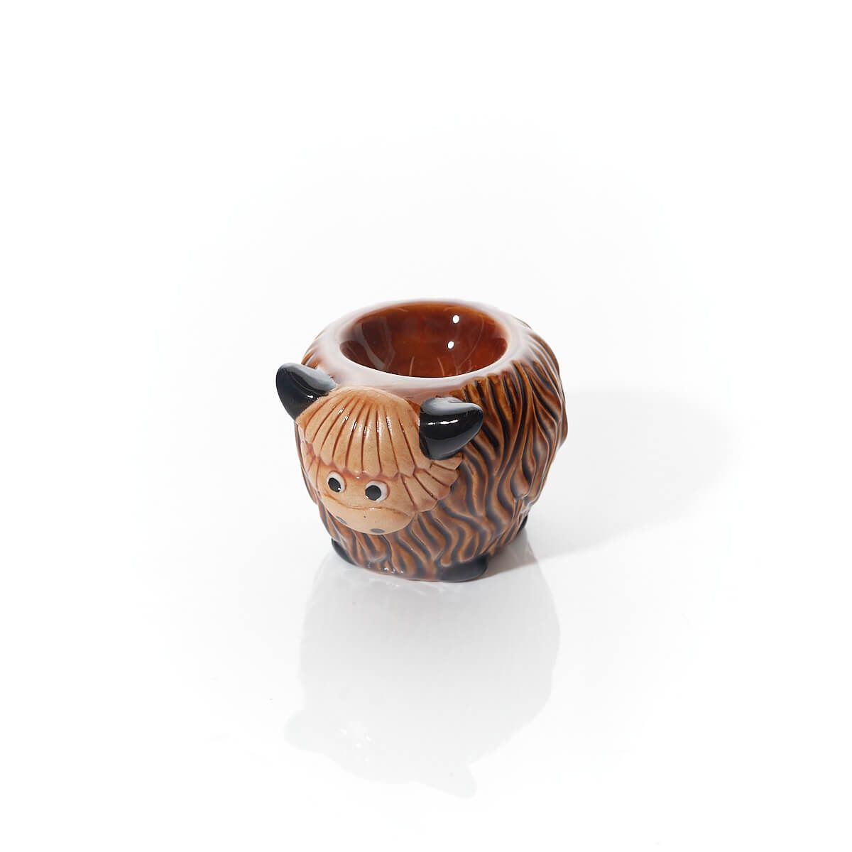Highland cow egg cup
