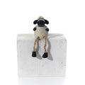 Sheep shelf sitter ornament with dangly legs