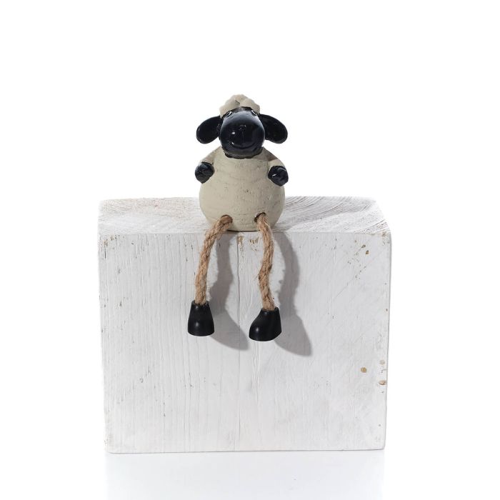 Sheep shelf sitter ornament with dangly legs