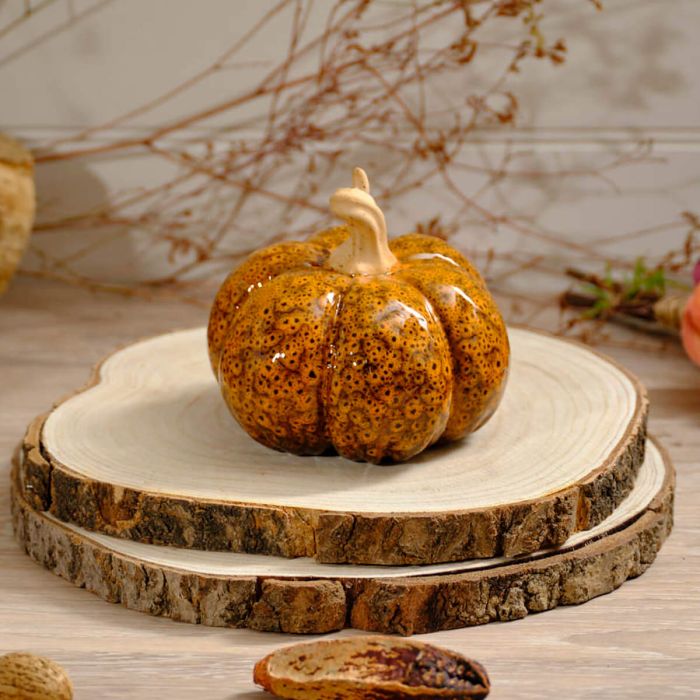 Mottled effect pumpkin -large