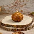 Mottled effect pumpkin ornament-small