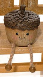 Toadstool tales mushroom/acorn shelf sitter