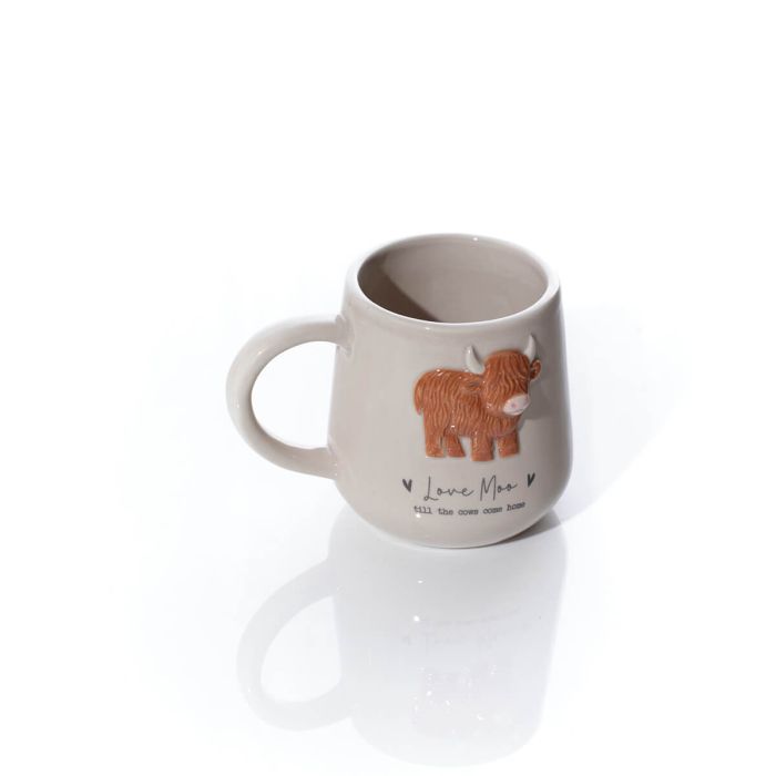 Tiny world 'Love moo' cup & saucer gift set