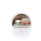 Tiny world boxed highland cow dome tealight holder