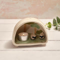 Tiny world sheep decorative dome tealight holder