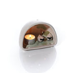 Tiny world sheep decorative dome tealight holder