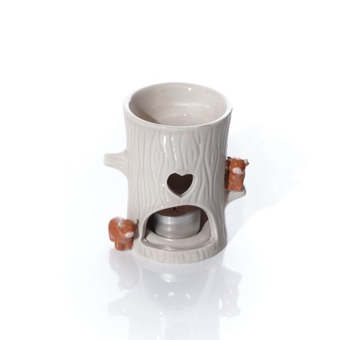 Tiny world boxed highland cow tree shaped wax melt burner