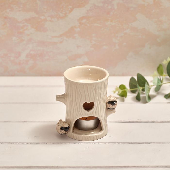 Tiny world boxed sheep tree shaped wax melt burner