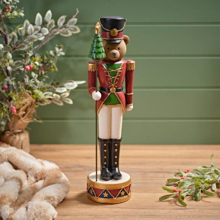 Standing nutcracker bear ornament