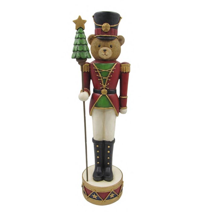 Standing nutcracker bear ornament