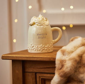 Snowflake Merry & Bright mug