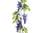 Purple wisteria garland