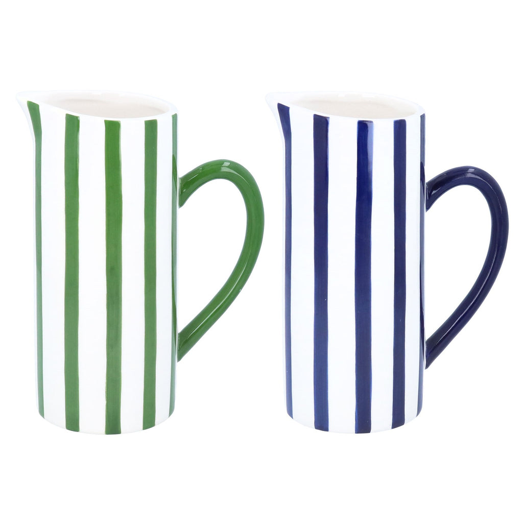 Blue/green stoneware jug (Large)