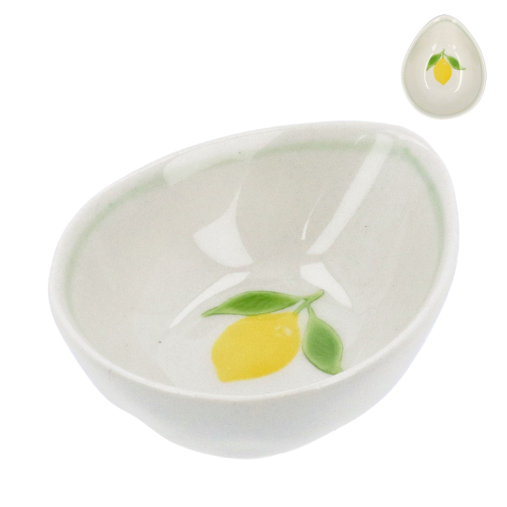 Lemon handpainted pinch bowl