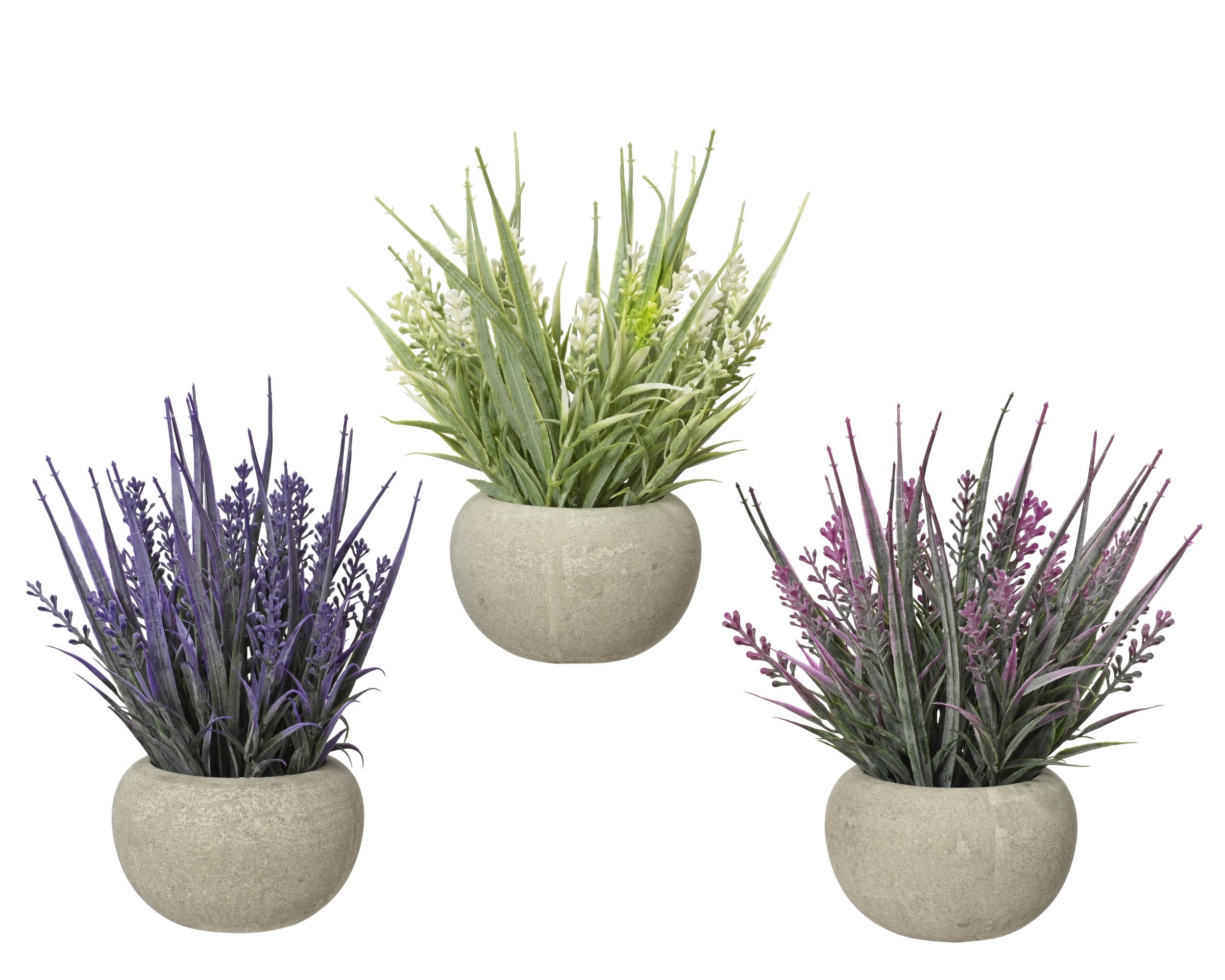 Mini potted faux lavender
