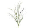 Purple and off white wildflower spray