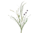 Purple and off white wildflower spray