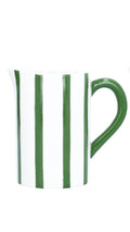 Green stripe ceramic jug, (Medium)