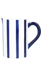 Green stripe ceramic jug, (Medium)