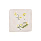 Stoneware square side plate - Meadow