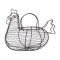 Wire chicken shaped egg basket