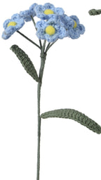 Four different types of flowers on a white background