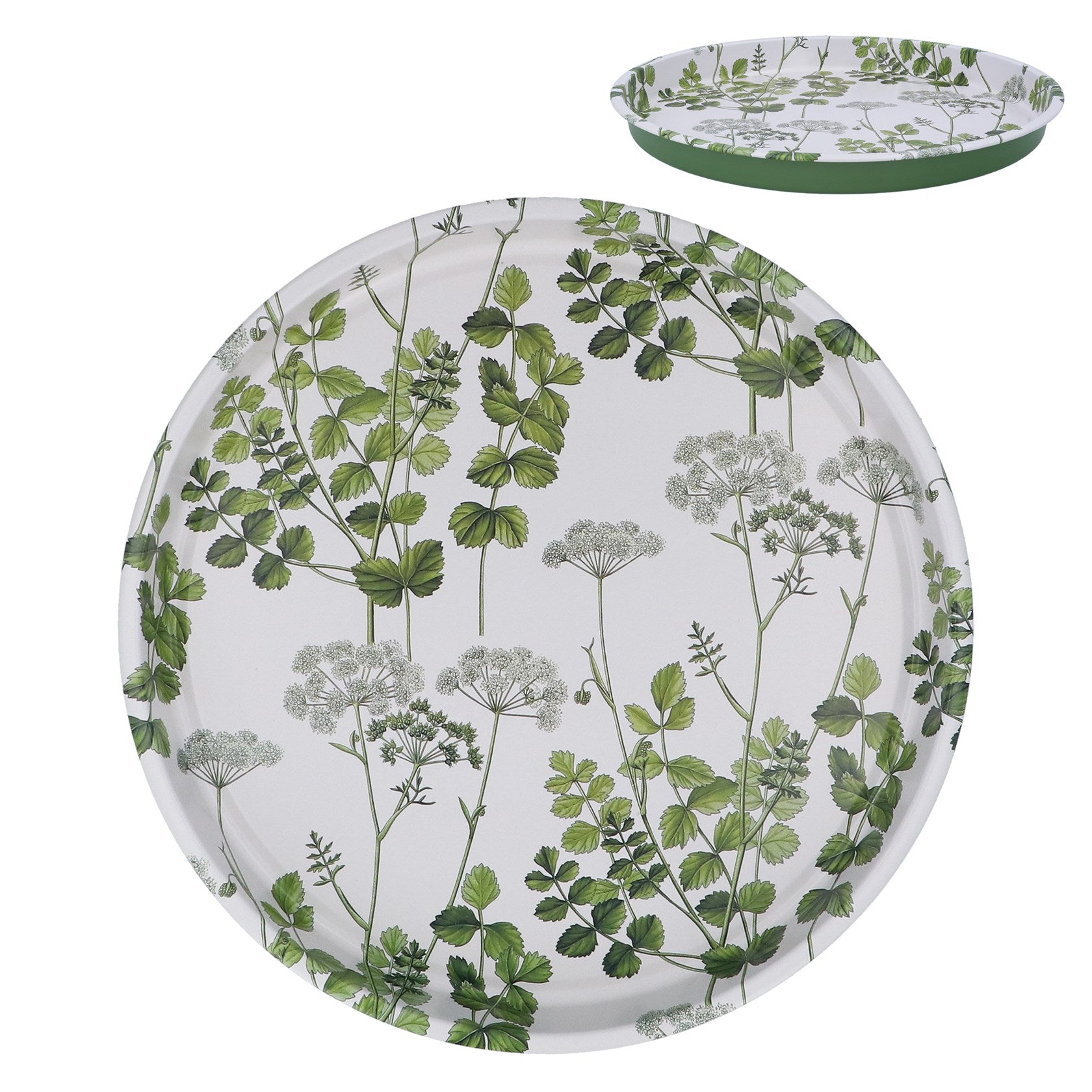 Metal tray - Spring hedgerow print