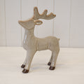 Standing brown ceramic reindeer