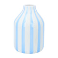 Earthenware blue stripe vase