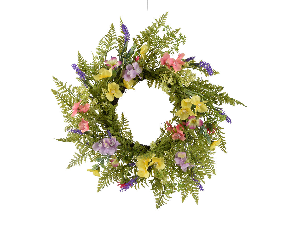 Spring blossom wreath