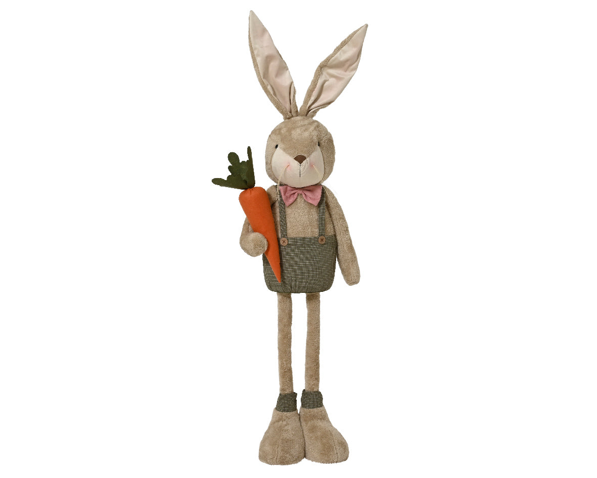 Tall soft feel Easter bunny with carrot