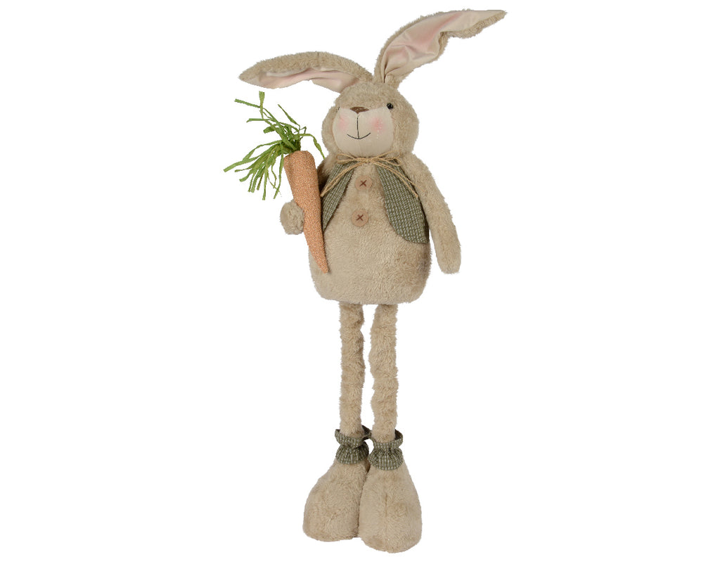 Soft feel Easter bunny with extendable legs