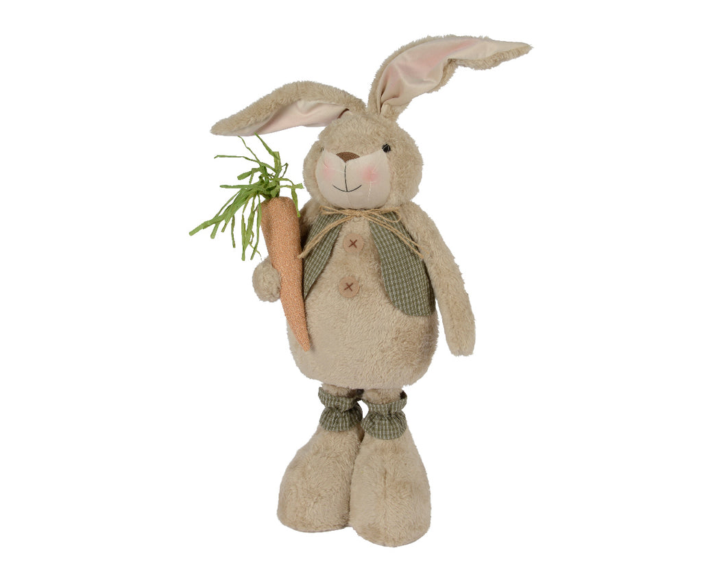 Soft feel Easter bunny with extendable legs