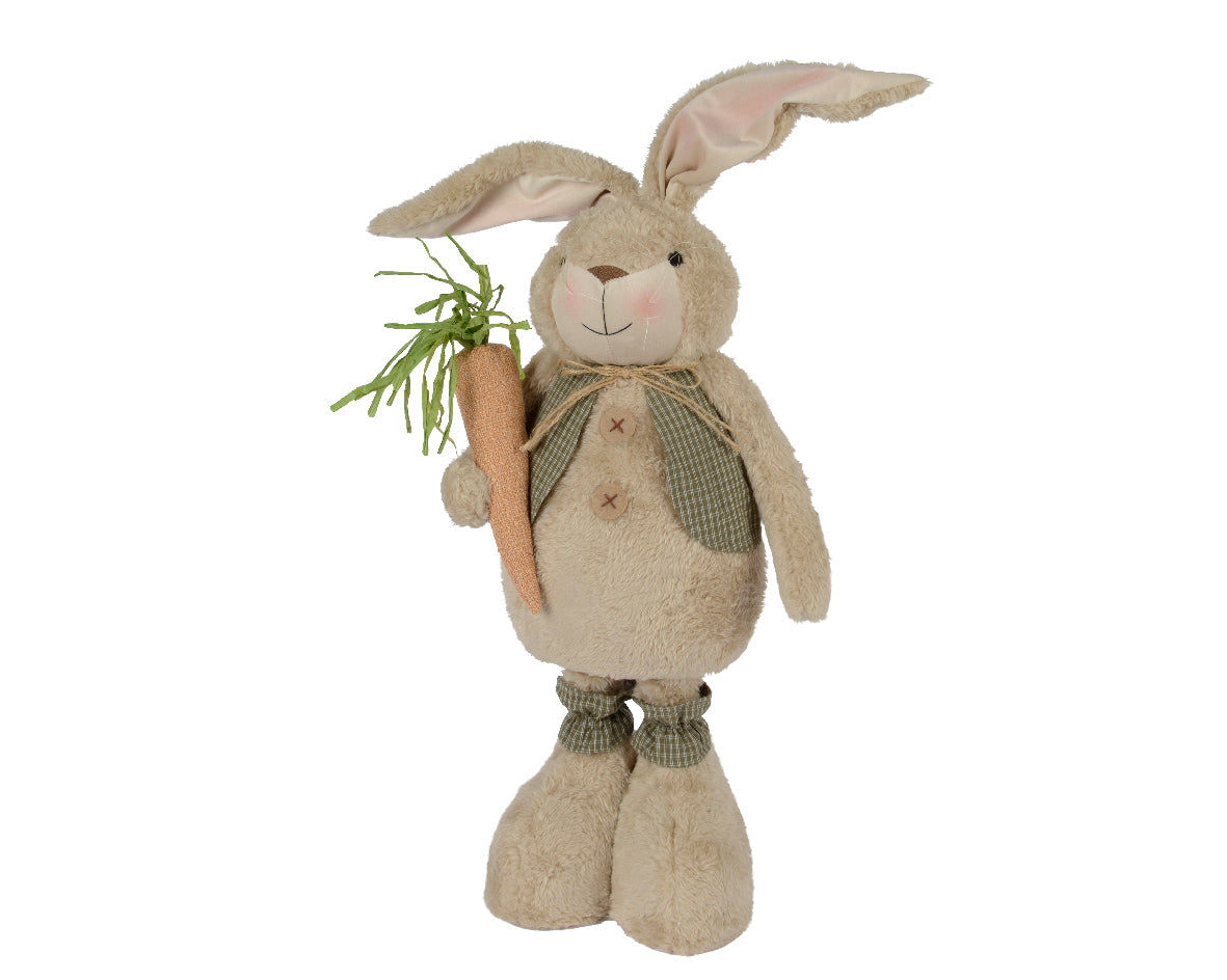 Soft feel Easter bunny with extendable legs