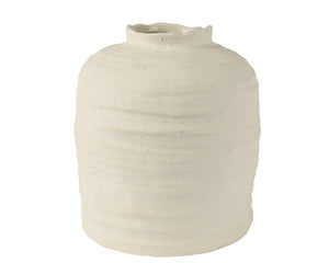 Rustic matt stoneware vase