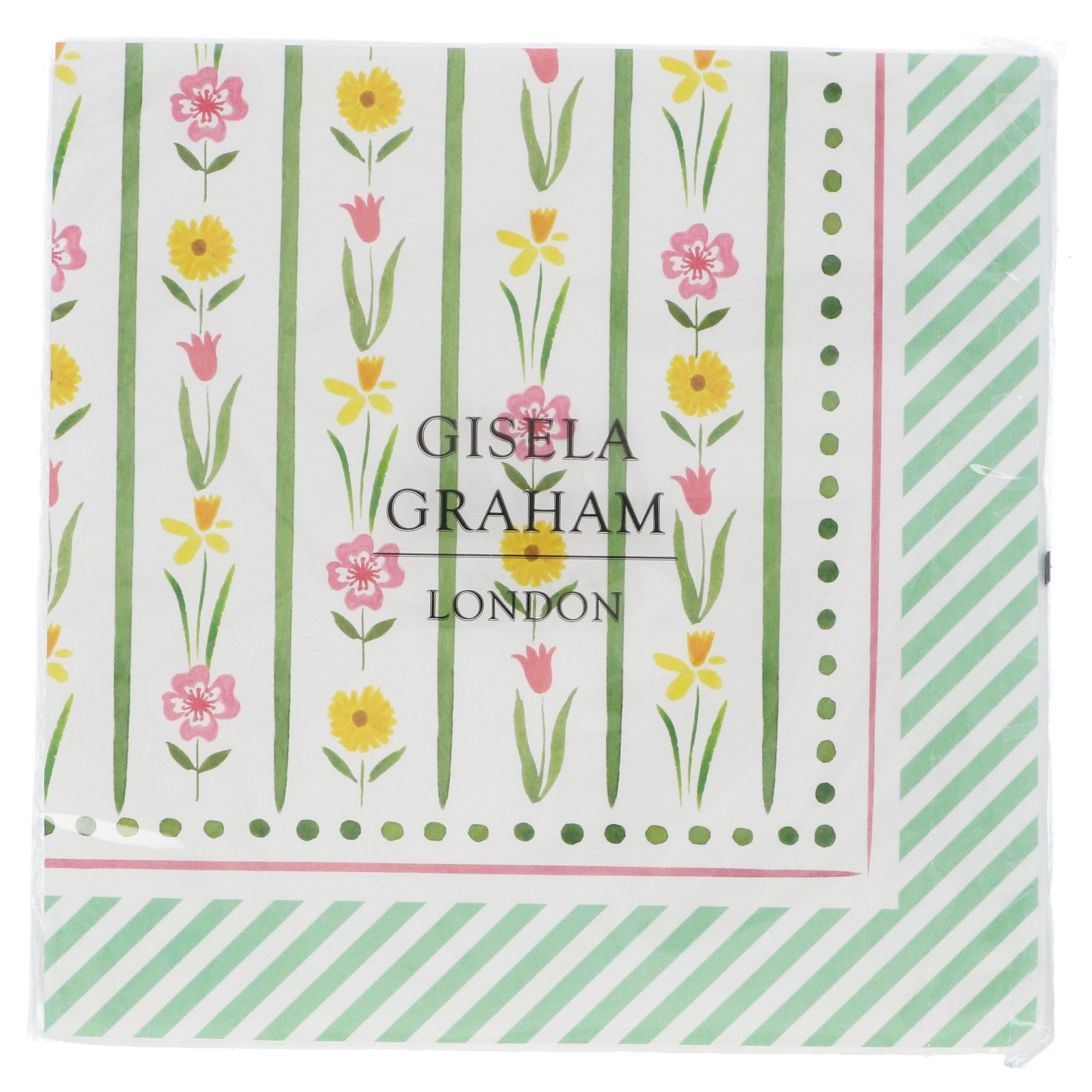 Pastel flowers paper napkins