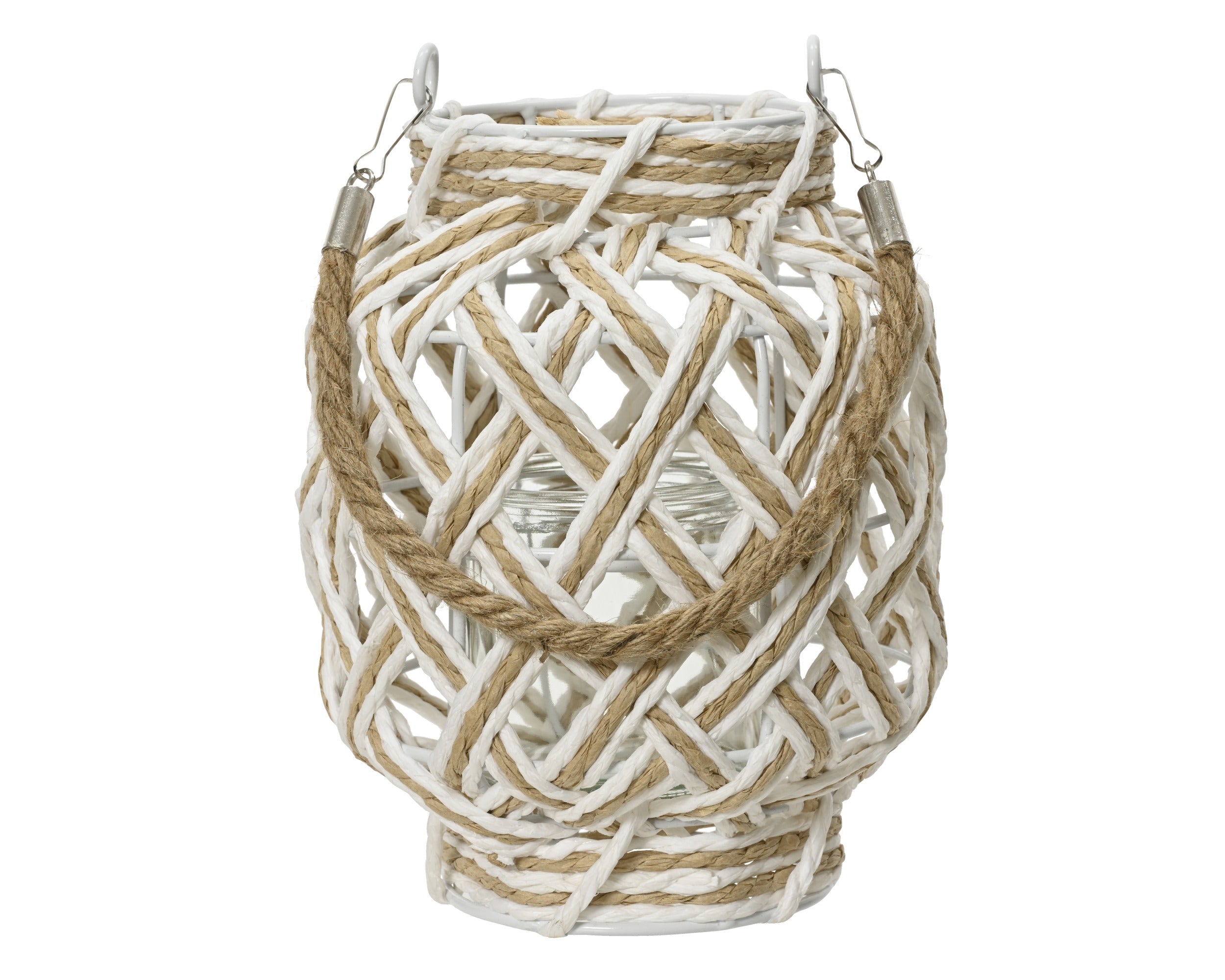 Rope handled lantern (20cmH)