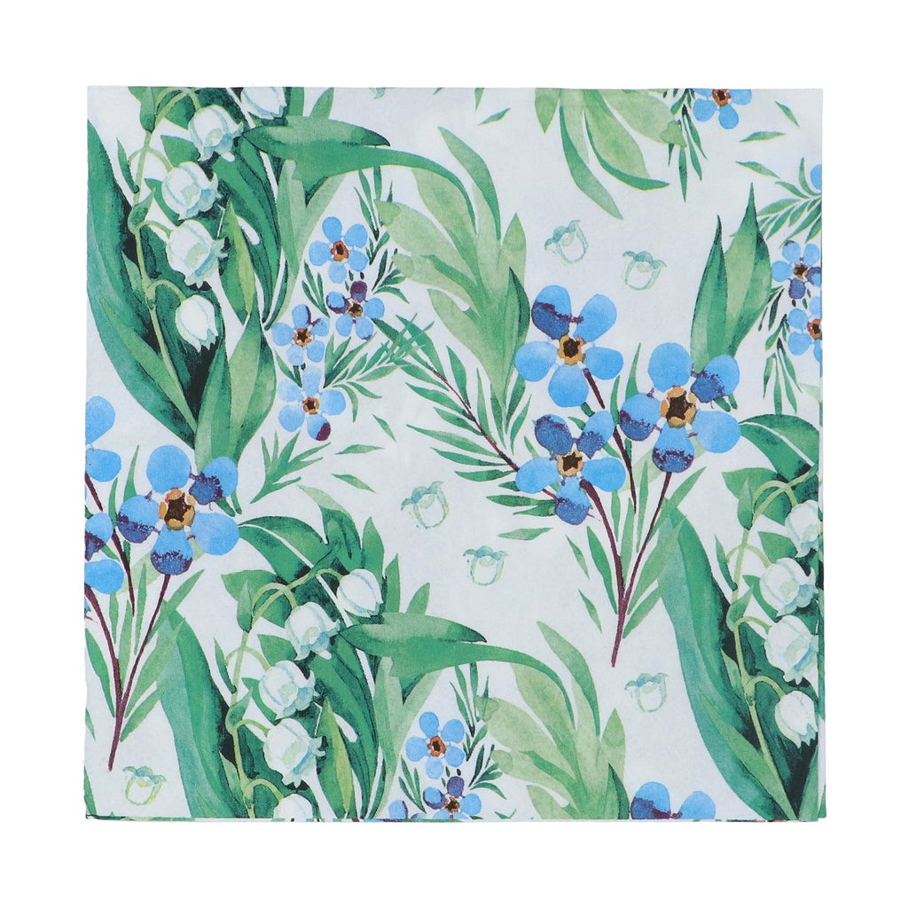 Forget-Me-Not/Lily of the Valley Paper Napkins, Pack/20