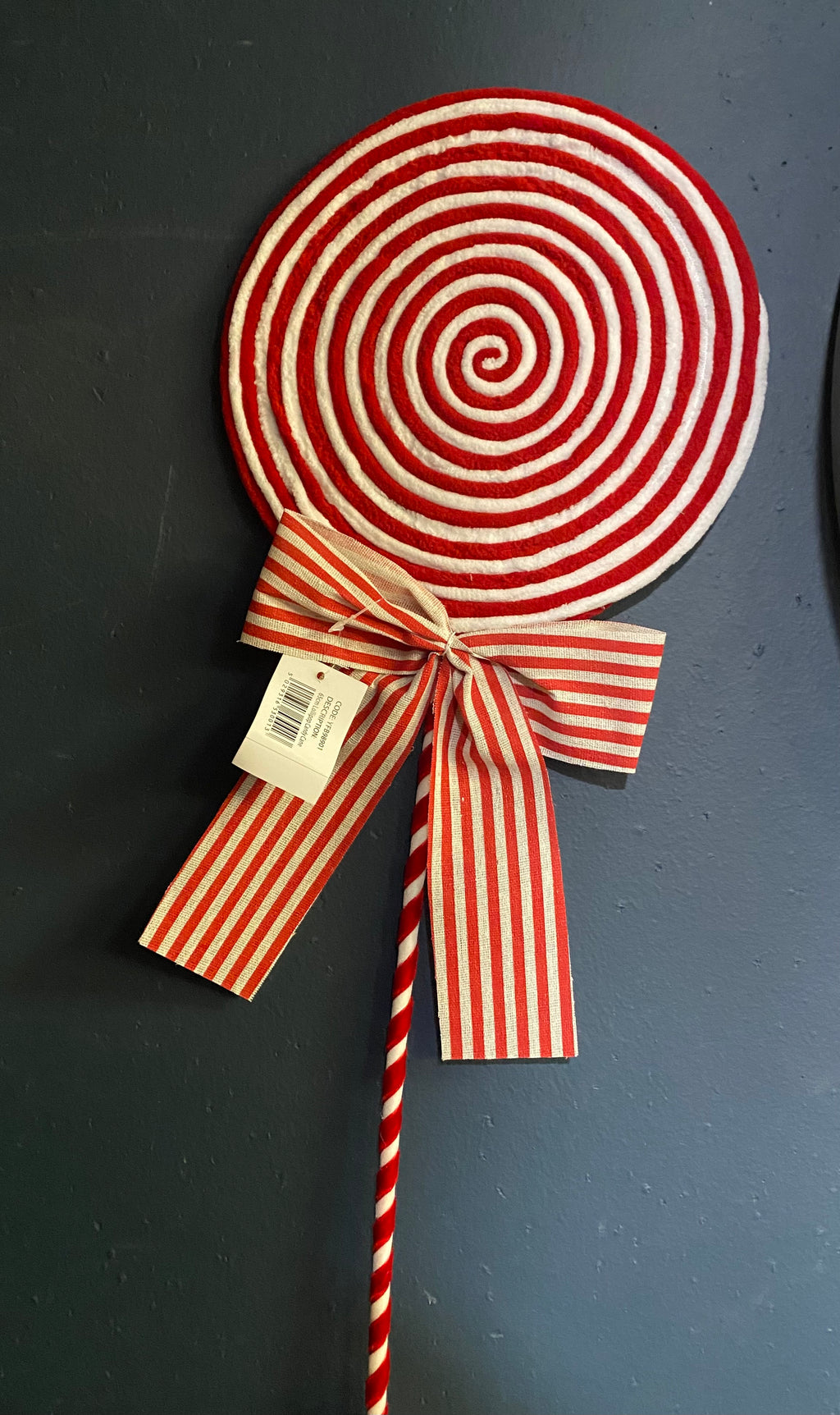 65cm Candy cane lollipop