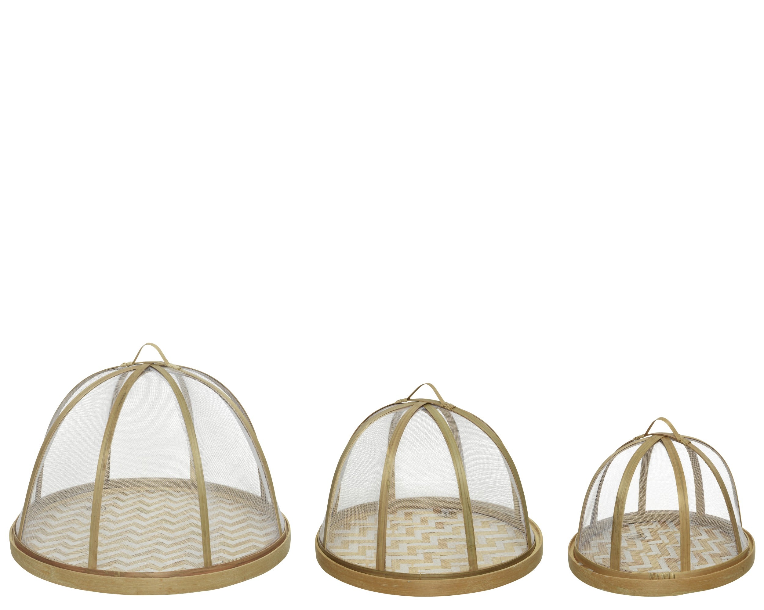 Bamboo food covers with removable lid
